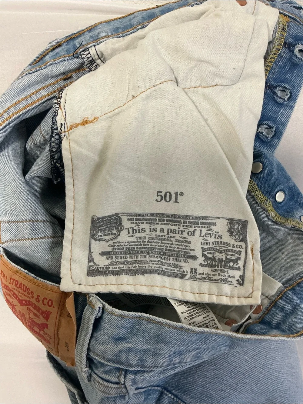 Levi's Light Blue 501 Straight-Leg Men's Jeans W31 L32